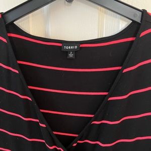 Adorable faux-wrap dress size Torrid 2